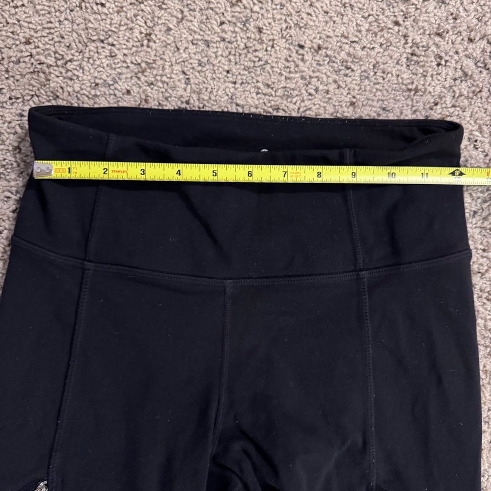 Athleta Zipper Pockets Black Leggings Size Small - Picture 2 of 7